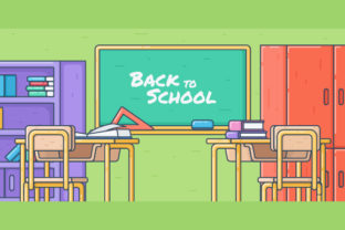 Back to School, Classroom Illustration: A Versatile Design Resource for Creators and Educators