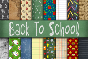 Back to School Digital Paper Textures for Creative Projects and Everyday Printables