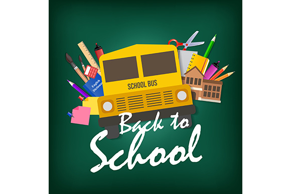 Back to School, School Bus Plus Elements: A Versatile Design Resource for Academic-Themed Projects