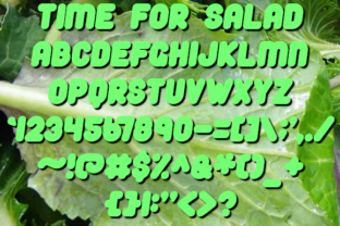 Time for Salad: A Playful Font for Creative Projects