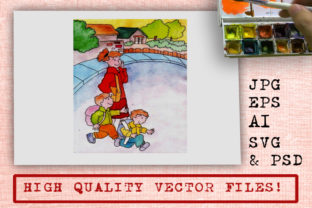 Watercolor Cartoon Back to School: A Designer’s Review